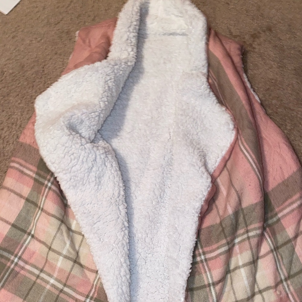 Perfect “10” Sherpa Plaid Vest